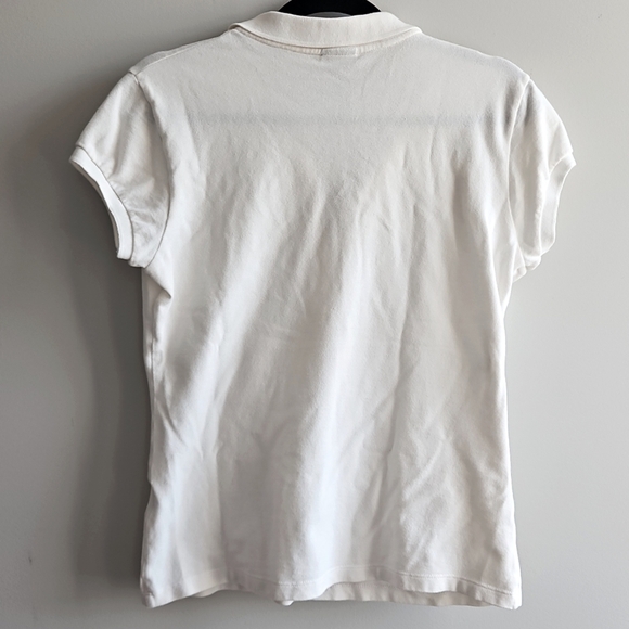 2/$20 Nike - Women's White Polo Shirt - Size Large - Picture 3 of 4